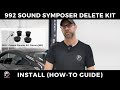 Flat 6 motorsports 992 sound symposer delete kit install guide