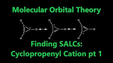Finding Symmetry Adapted Linear Combinations for C₃H₃⁺ (cyclopropenium ion) | MO Theory