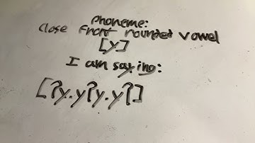 [y] close front rounded vowel