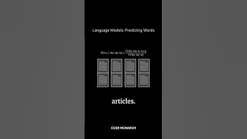 How Language Models Predict the Next Word | AI Explained #ai #machinelearning #codemonarch