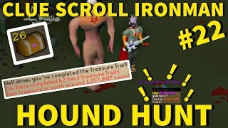 Rune Boots... ✅ HARD CASKET TIME! - Clue Scroll Ironman #22 (Hound Hunt)