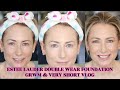 GRWM & SHORT Vlog FT. Estee Lauder Double Wear Foundation | MsGoldgirl