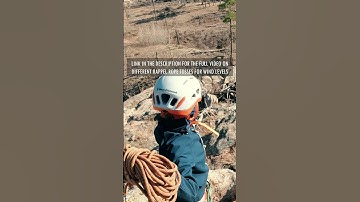 Preview to Tossing a Climbing Rope for Rappel (Abseil): Three Ways for Three Conditions #shorts