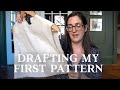 Sewing update drafting my first pattern thoughts about my pattern making class  jaclyn salem