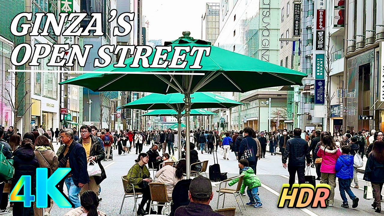 Tokyo Walk ~ Ginza's Gorgeous Open Streets #Ginza4kwalk #Tokyo #Japan, a frame from the walk