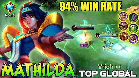 20 Assisst Perfect!! Mathilda Nonstop Ganking The Enemies!! - Build Top 1 Global Mathilda ~ MLBB