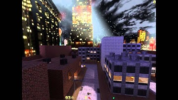 Action Quake 2 Map - Urban2. Made in Minecraft!