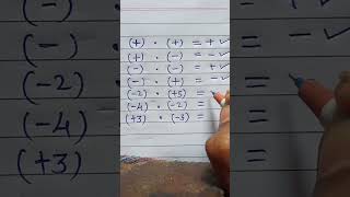 Positive negative multiplication rules #aadivasi #warali #mathstricks #youtubeshorts