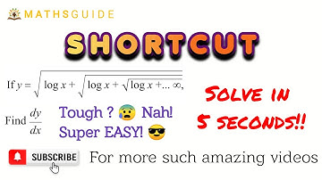 Differentiation Short Trick in Hindi |  Derivative Shortcut Tricks | Class 12