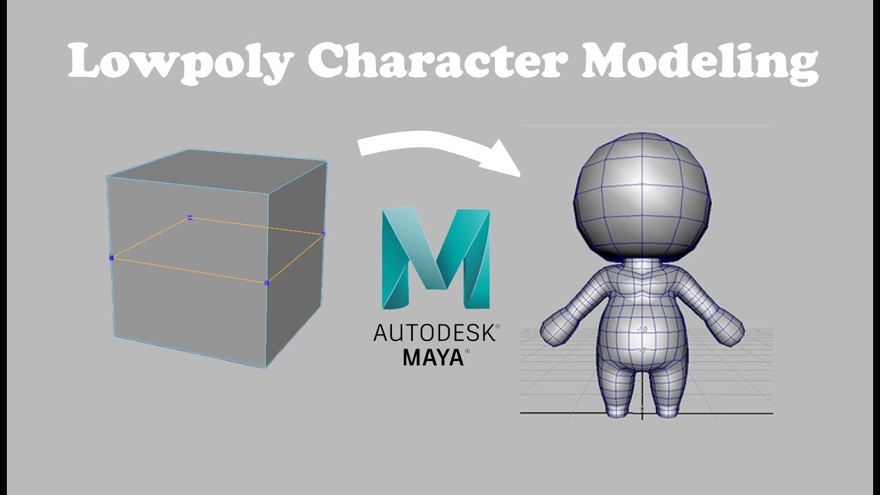 Master Low Poly Character Creation In Maya! Part 2: Basics Of Modeling ...