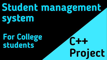 Student management project. C++ project with source code for beginners. #cppprogramming