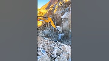 Mining landscape stone mining process- Good tools and machinery make work ea good working art skill