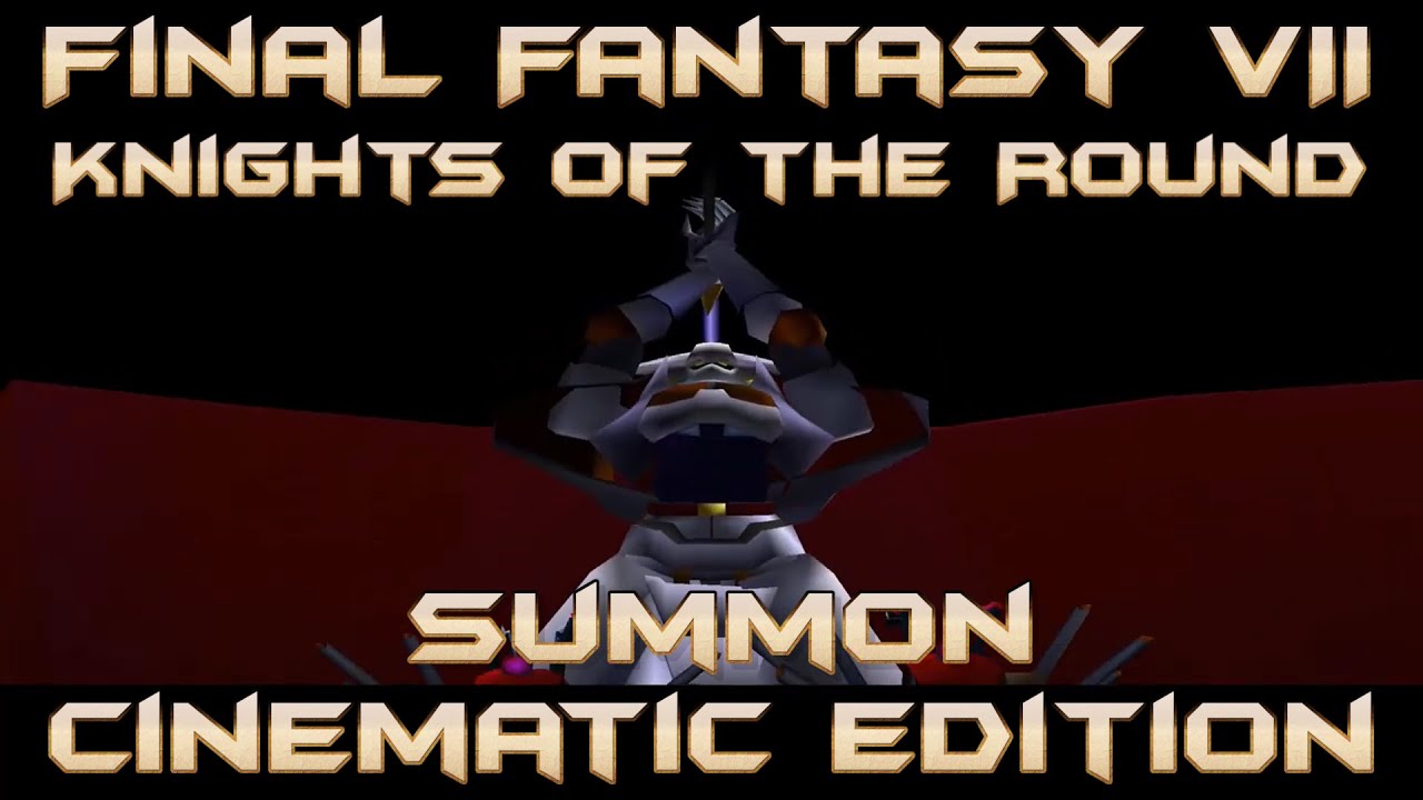 Knights of the Round - "Ultimate End" Final Fantasy VII Summon Wide Screen Cinematic / No Menu