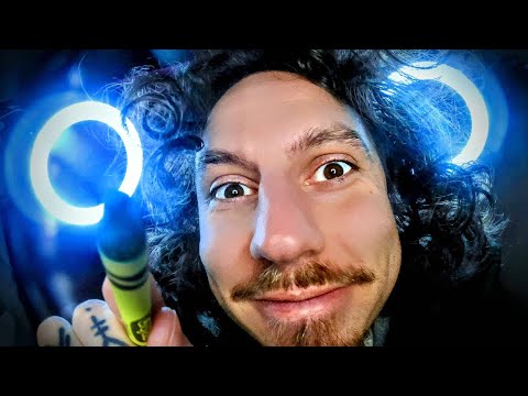 ASMR POV: COLORING YOUR FACE 🌈 DRAWING ON YOU SCRIBBLING WHISPERING (eyes closed deep sleep tingles)