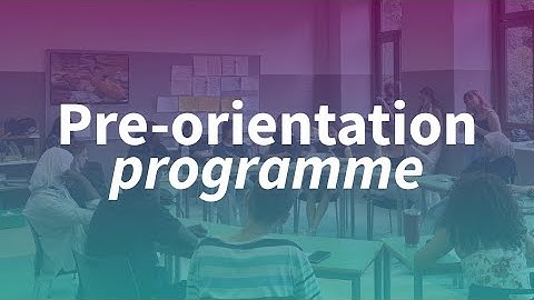 Pre-orientation programme - English Language Learners