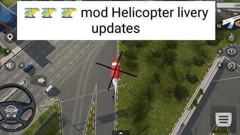 Mod 🚁🚁 🚁 Helicopter  livery in Bus simulator Indonesia with Hrs