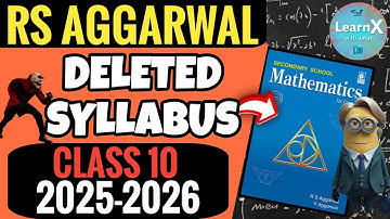 Class 10th Deleted syllabus🤯 Maths RS AGGARWAL (2025-26) #cbseboard #maths😄