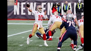 Jimmy Garoppolo - Every Completed Pass & + Run - 49ers @ New England Patriots - NFL Week 7 2020