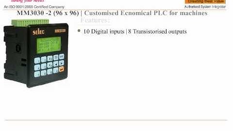 PROGRAMMABLE LOGIC CONTROLLER AND HMI ECNOMICAL MM3030-2 SELEC