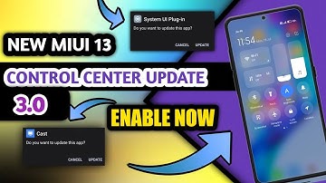 ENABLE Official Miui 13 Control Centre 3.0 | How to Enable Miui 13 Control Centre
