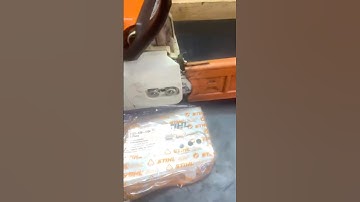 How to change the chain tensioner on a genuine stihl chainsaw #stihl #chainsaw #chainsawman