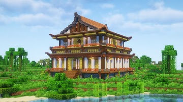 Minecraft: How to build Japanese Temple -  Tutorial