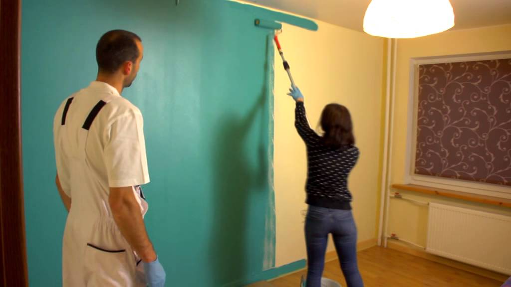 Sienų dažymas ir dekoras. Kaip teisingai dažyti kambario sienas? - YouTube