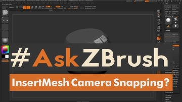 #AskZBrush - "How can I snap an InsertMesh Brush object to a camera axis?"