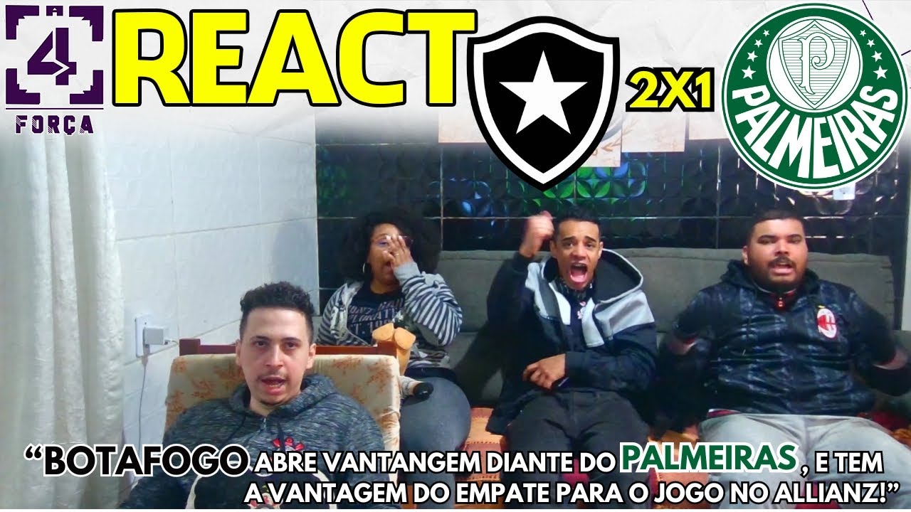 REACT - BOTAFOGO 2X1 PALMEIRAS | COPA LIBERTADORES 2024. - YouTube