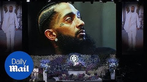 Thousands gather in Los Angeles for Nipsey Hussle memorial service