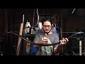 Making a String for Heavy Archery Bows - Shooting 105 Pound PVC Turkish Inspired Bow - DIY Strength