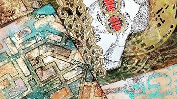 Ink, Texture and GIVEAWAY INFO #texturejunkies25 #mixedmedia #giveaway 