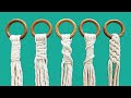 5 formas de empezar un PORTAMACETAS macrame (principiantes) | 5 Ways To Start a Macrame Plant Hanger