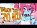 Easy Beginner Friendly Robot Girl,  Real-time Draw Along