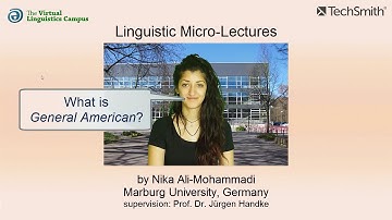 VAR_018 - Linguistic Micro-Lectures: General American (English)