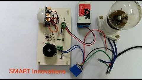PIR Sensor Based Motion Detector DIY Circuit - Demo Video