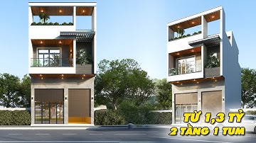 Ngôi nhà phố 2 tầng 1 tum đẹp, hiện đại và tiện nghi giá từ 1,3 tỷ | MH04006