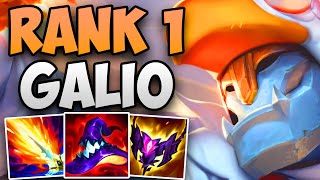 RANK 1 EUW GALIO ONETRICK FULL GAMEPLAY! | CHALLENGER GALIO MID GAMEPLAY | Patch 14.3 S14