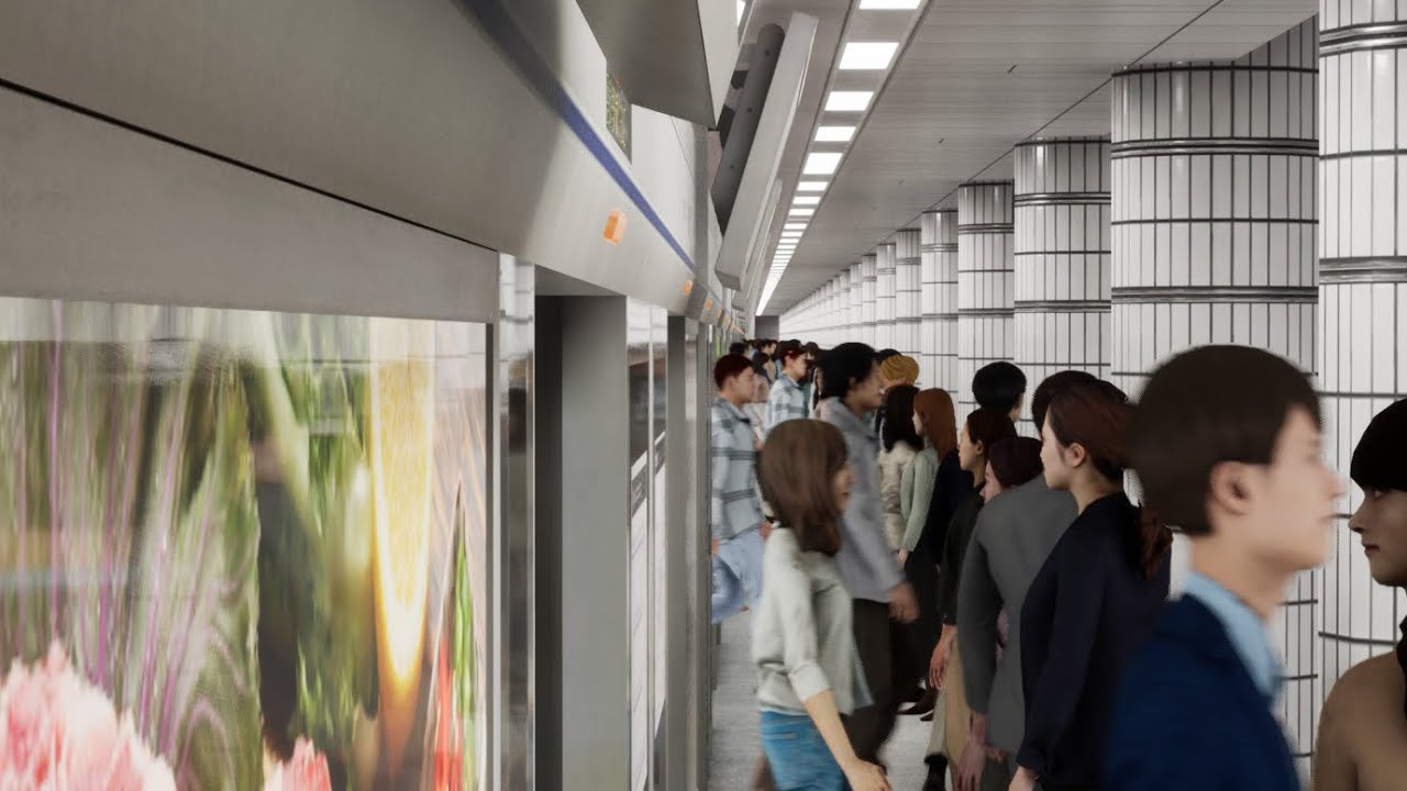 승객과 함께 지하 구간 전구간 주행 (21. K95 회기-남영) (Hmmsim Metro)