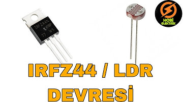 IRFZ44N İLE LDR | GÜNDÜZ SÖNEN GECE YANAN DEVRE #circuit #irfz44n #elektrik