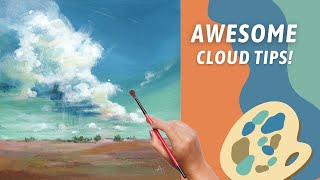 Acrylic Cloud Landscape Painting Tips Tricks For Painting Impressionistic Clouds By Annie Troe