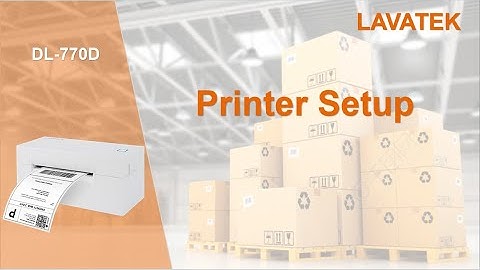 DL-770D Printer Setup video step by step