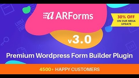 ARForms WordPress Form Builder Plugin 2.50 $ Only
