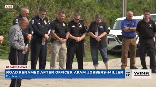 Fort Myers honors fallen officer Adam Jobbers-Miller with roadway dedication