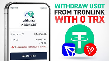 Withdraw USDT from TronLink with 0 TRX (Full Guide)