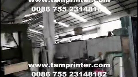 European clamshell flat screen printing machine factory video