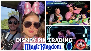 DISNEY TRIP DAY 2| MAGIC KINGDOM & MONORAIL RESORT TRADING! We met so many pin traders!!