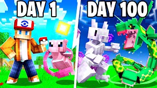 I Spent 100 DAYS as a LEGENDARY TRAINER in Minecraft Pokémon Against my Rival! (Duos Cobblemon)