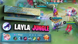 INTENSE Layla Jungle while teammates blaming | Mobile Legends