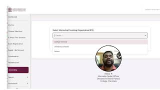 MG University Internship2026 student login